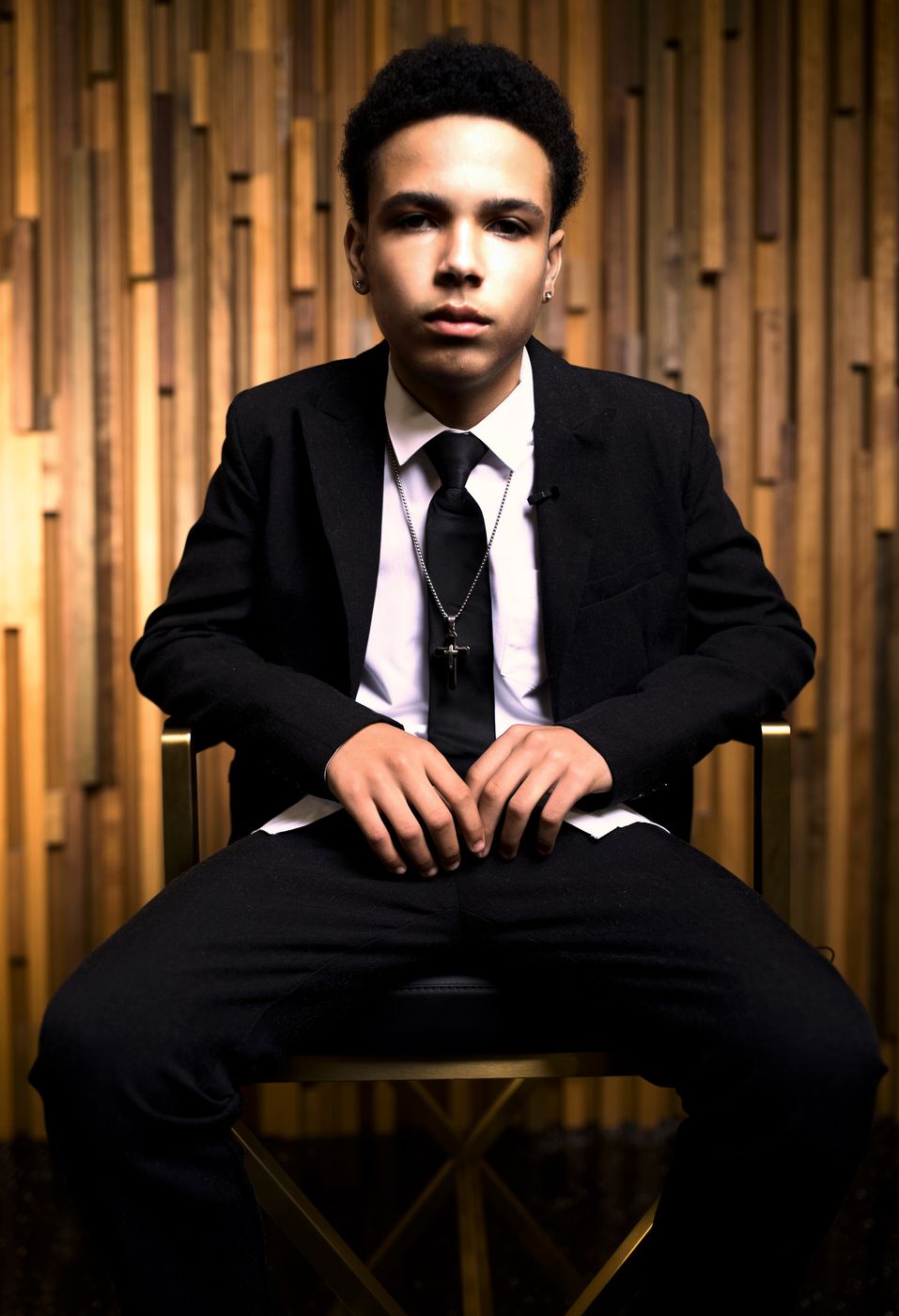Cody seated portrait